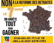 Ensemble, le 7 mars, mettons la France à l’arrêt ! Vos RDV en académie.