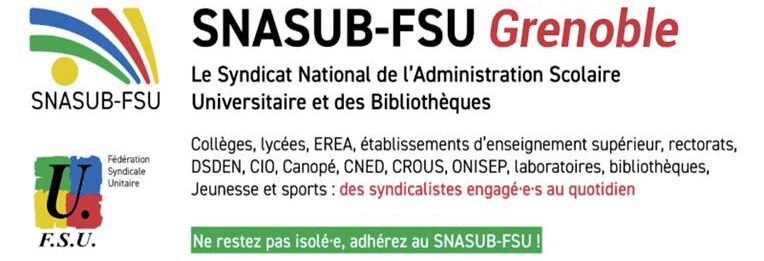 SNASUB-FSU – Engagé·e·s au quotidien !
